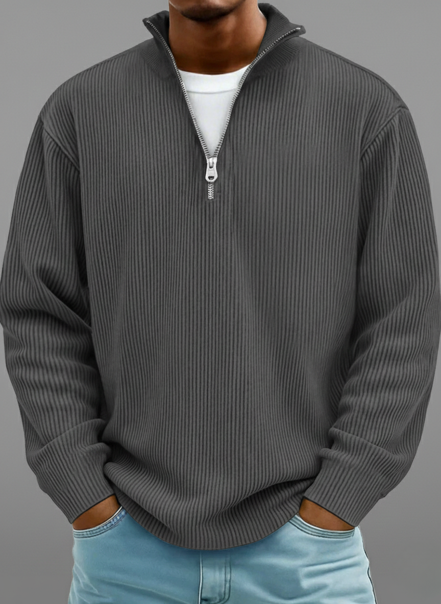 PULL DEMI-ZIP POUR HOMME