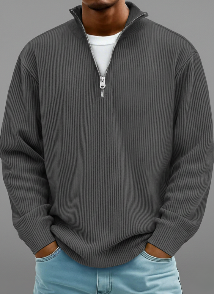 PULL DEMI-ZIP POUR HOMME
