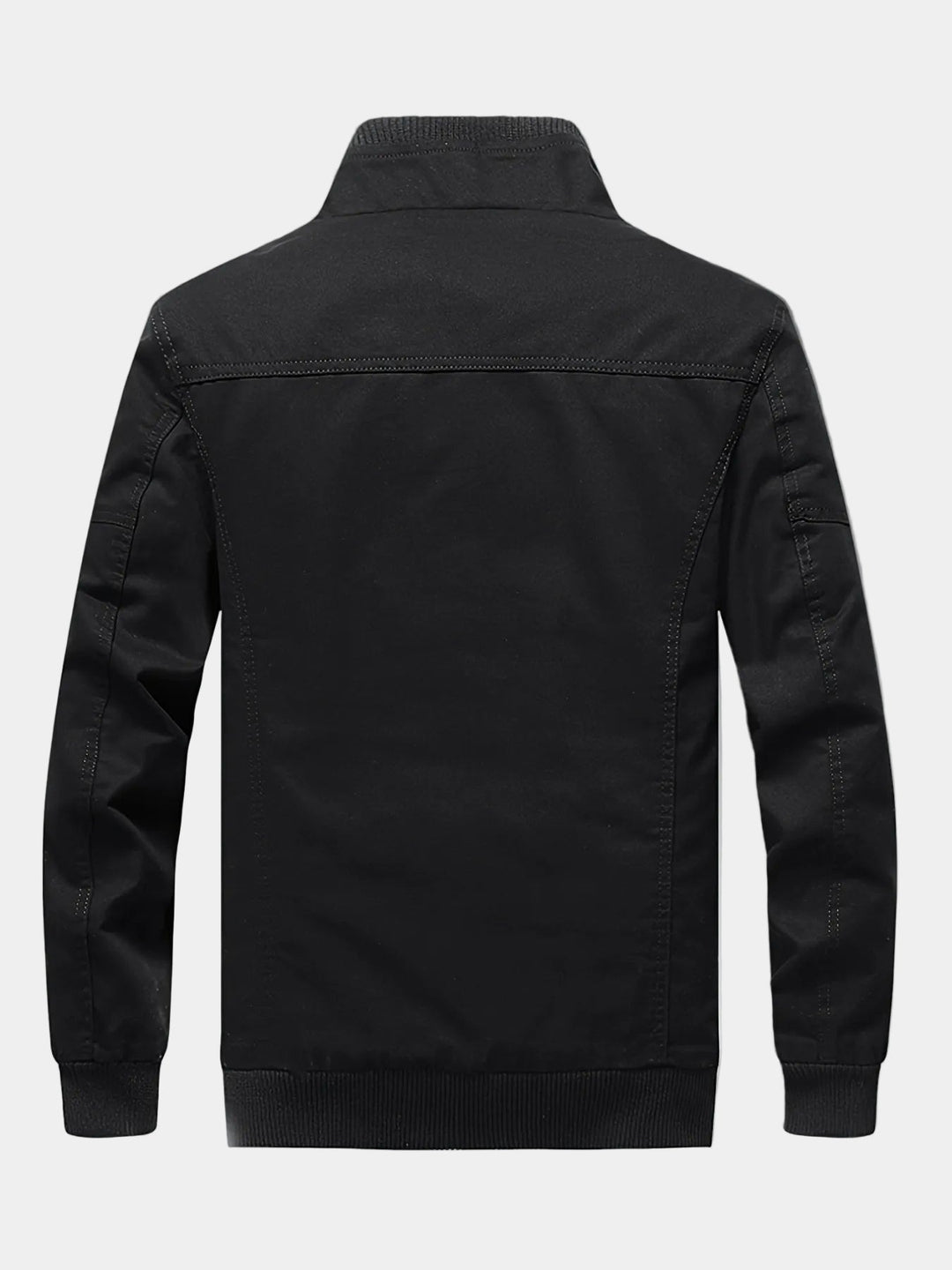 BASILE | Coupe-vent en coton brossé — col officier et zip intégral