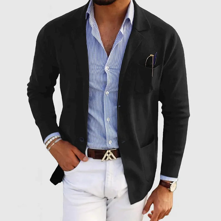 BLAZER LUXUEUX POUR HOMME EN MATÉRIAU SOUPLE
