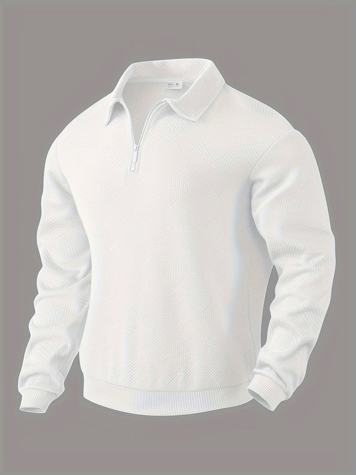 PULL À MAILLE GÉOMÉTRIQUE POUR HOMME