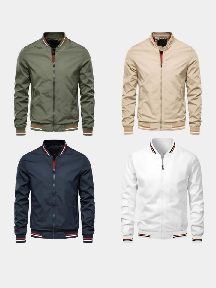 YANN | Blouson aviateur en coton brossé — coupe casual décontractée