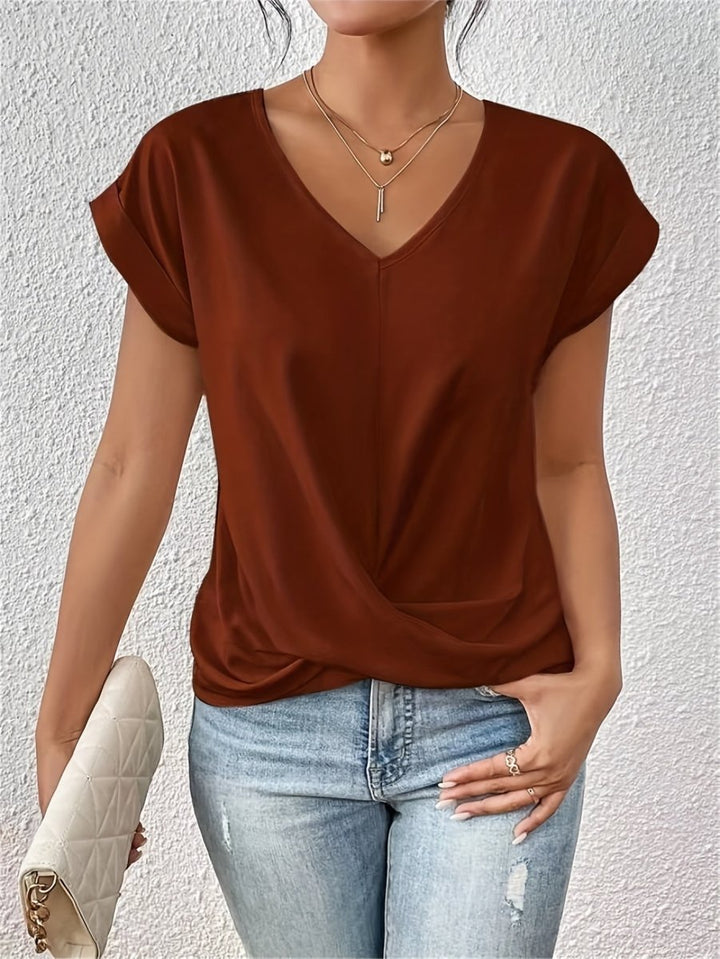Camille | Blouse fluide croisée