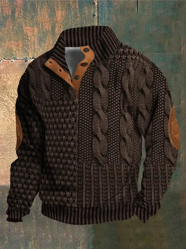 PULLOVER CHAUD À MOTIF