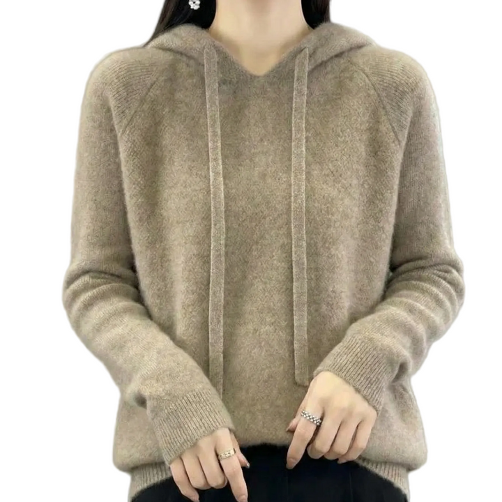 Tina  | Pull en cachemire à capuche