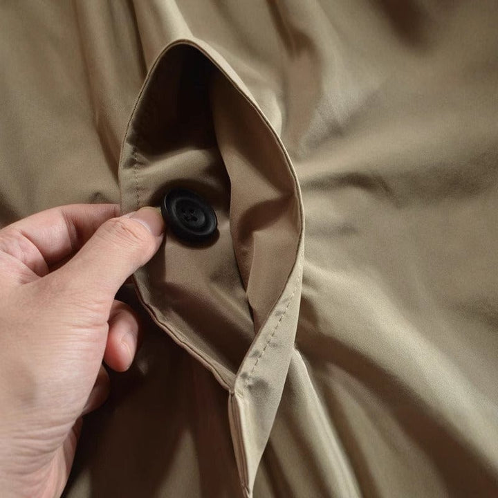 VICTOR | Veste imperméable en coton technique — doublure matelassée