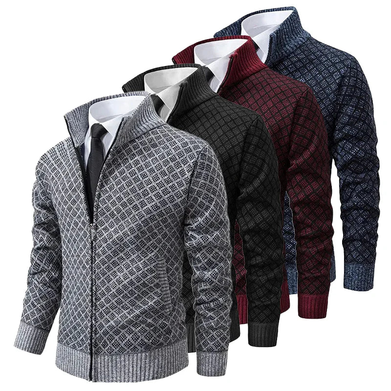 GILET MAILLE GAUFRÉE POUR HOMME