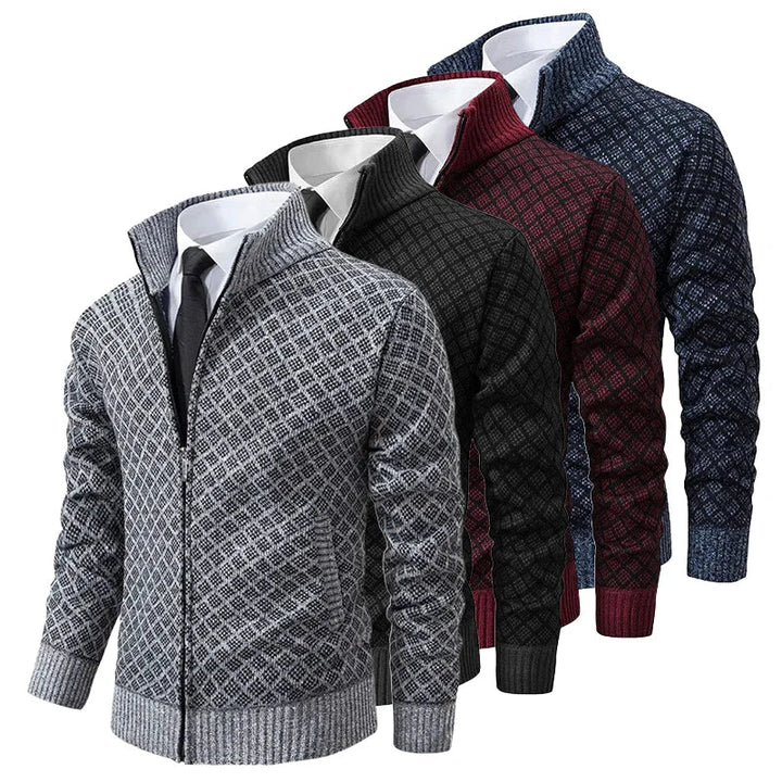 GILET MAILLE GAUFRÉE POUR HOMME