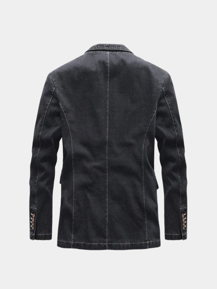 LIONEL | Blazer en denim brut — coupe taillée smart-casual