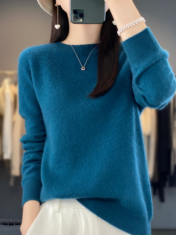 Ambra | Pull en cachemire col rond