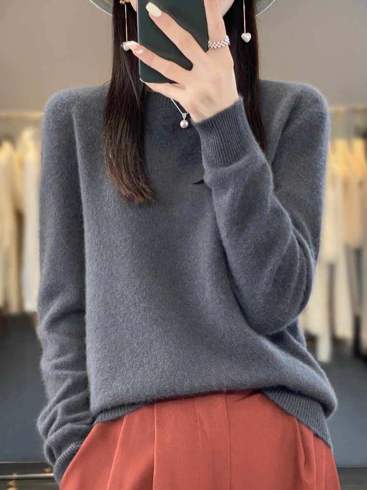Ambra | Pull en cachemire col rond