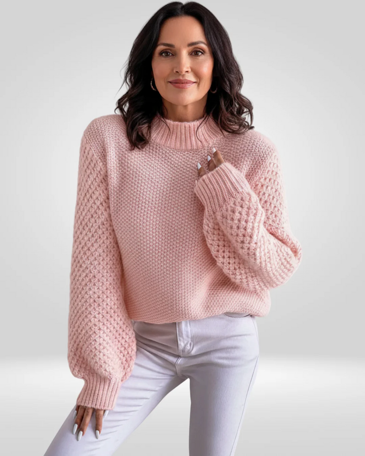 Lucie | Pull en cachemire maille texturée