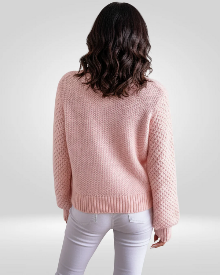 Lucie | Pull en cachemire maille texturée