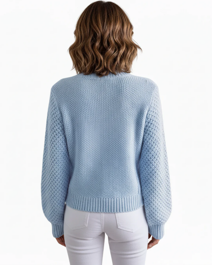 Lucie | Pull en cachemire maille texturée