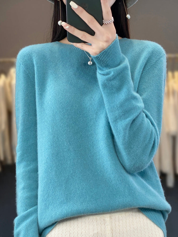Ambra | Pull en cachemire col rond