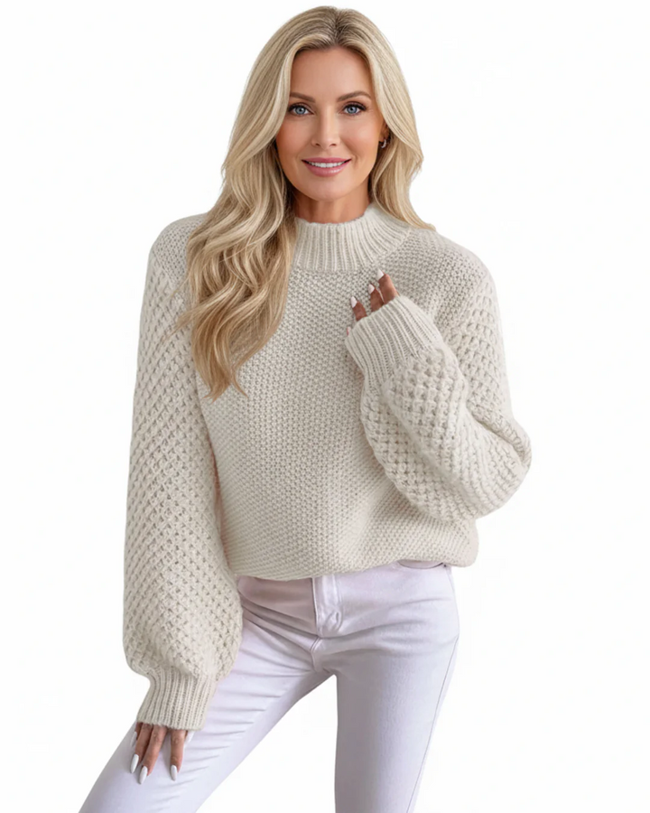 Lucie | Pull en cachemire maille texturée