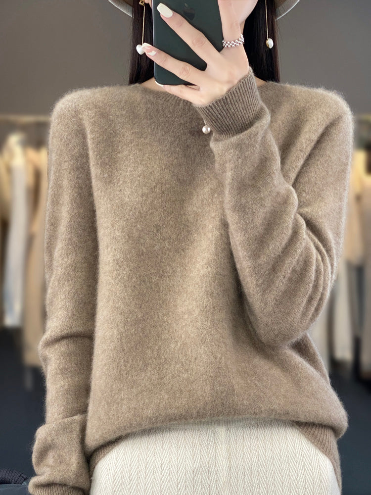 Ambra | Pull en cachemire col rond