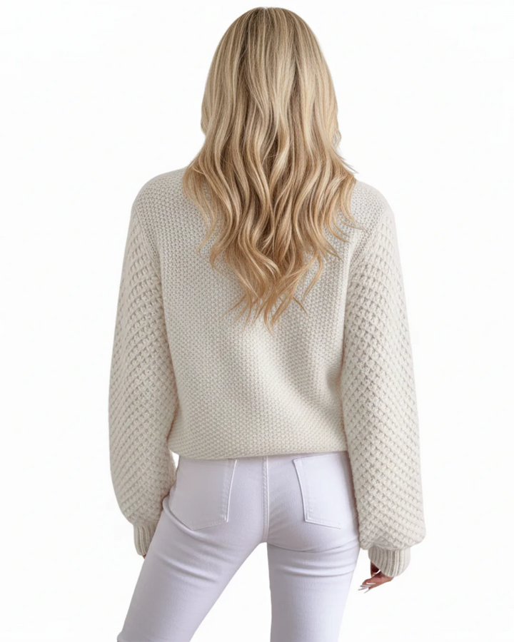 Lucie | Pull en cachemire maille texturée