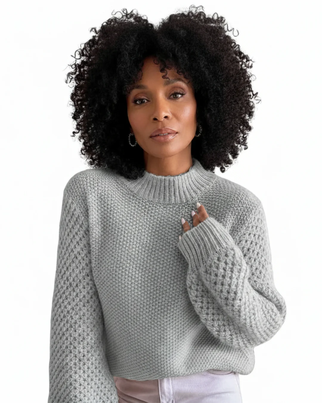 Lucie | Pull en cachemire maille texturée