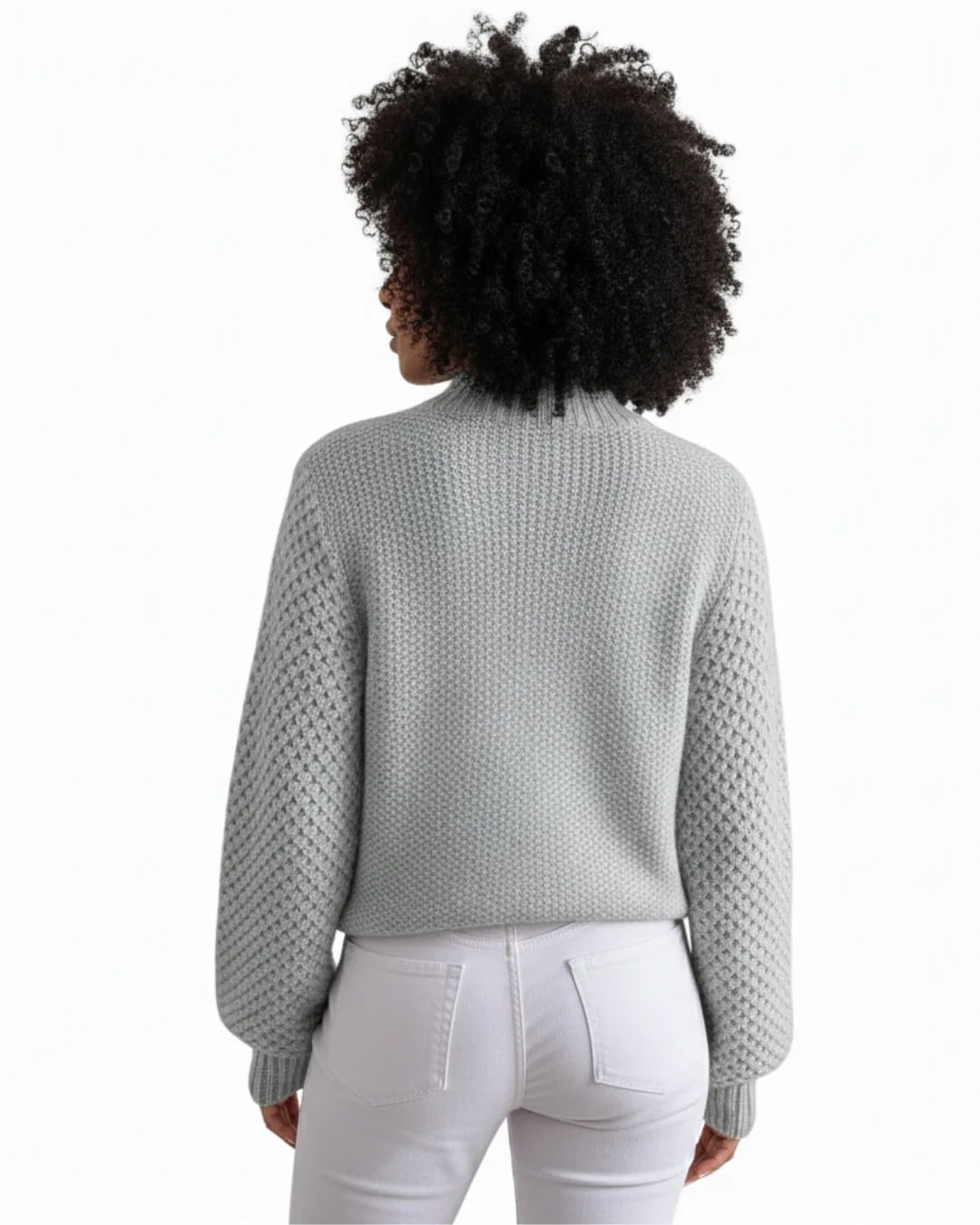 Lucie | Pull en cachemire maille texturée