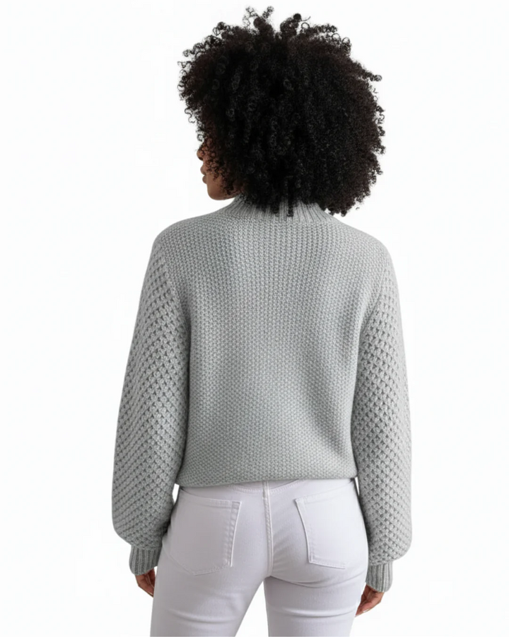 Lucie | Pull en cachemire maille texturée