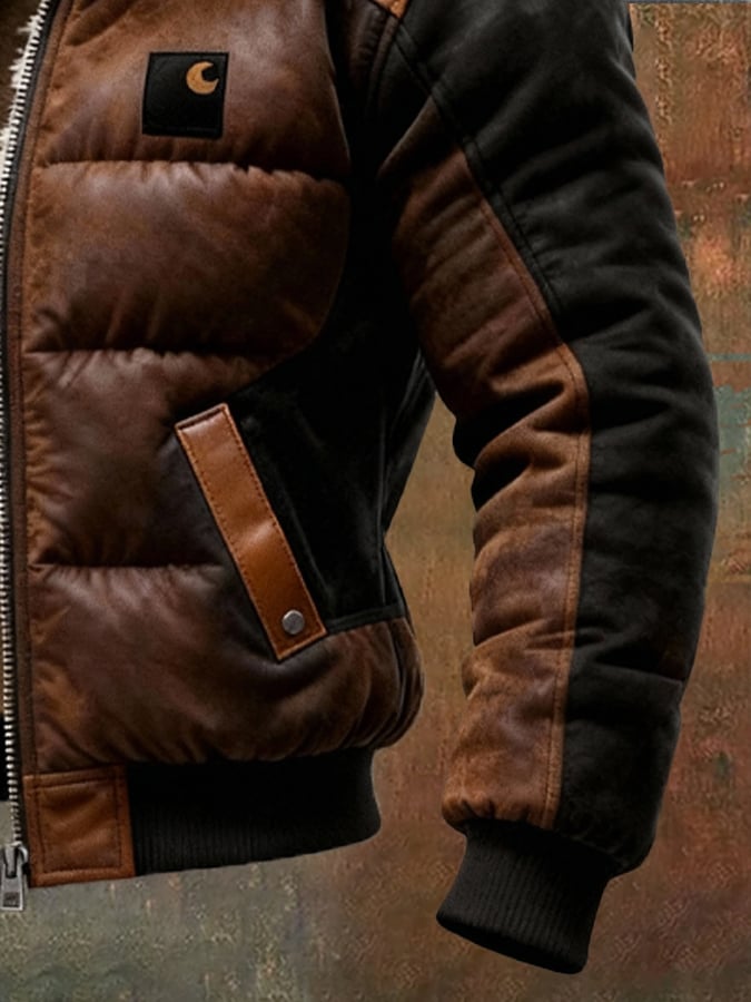 VESTE D'HIVER CHAUDE ET ÉLÉGANTE POUR HOMMES