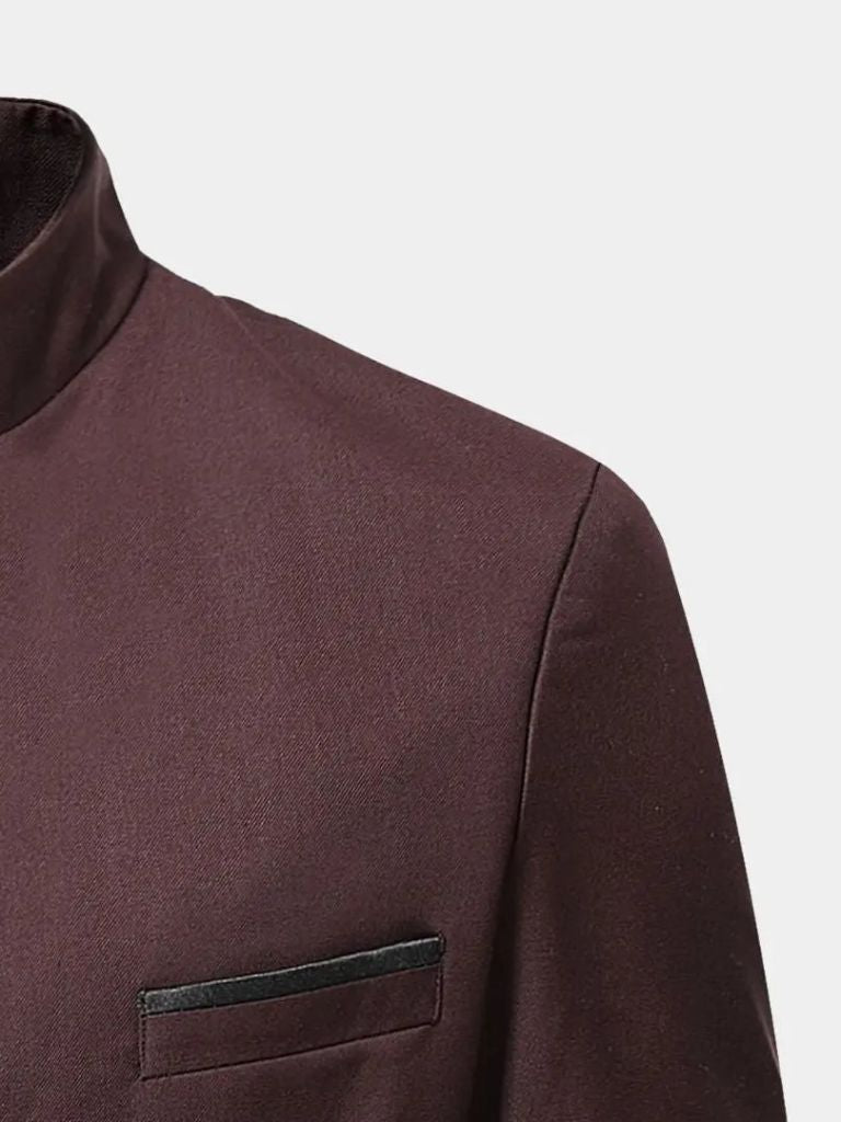 ROBERT | Veste à col travaillé en lainage — coupe taillée raffinée