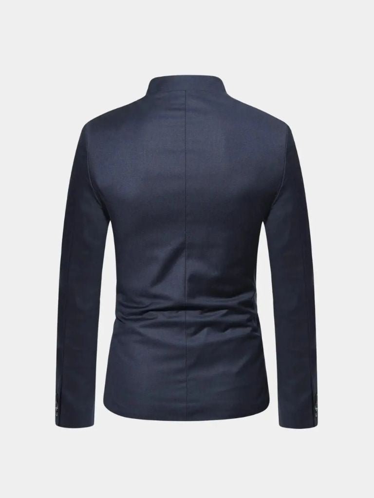ROBERT | Veste à col travaillé en lainage — coupe taillée raffinée