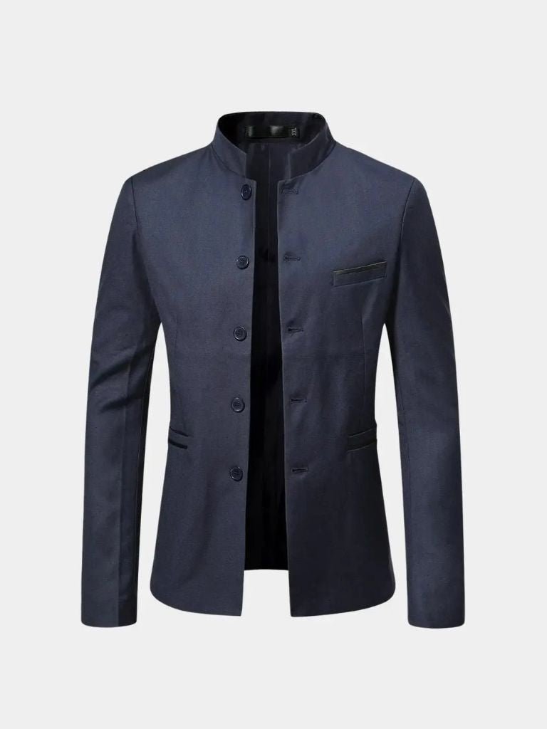 ROBERT | Veste à col travaillé en lainage — coupe taillée raffinée
