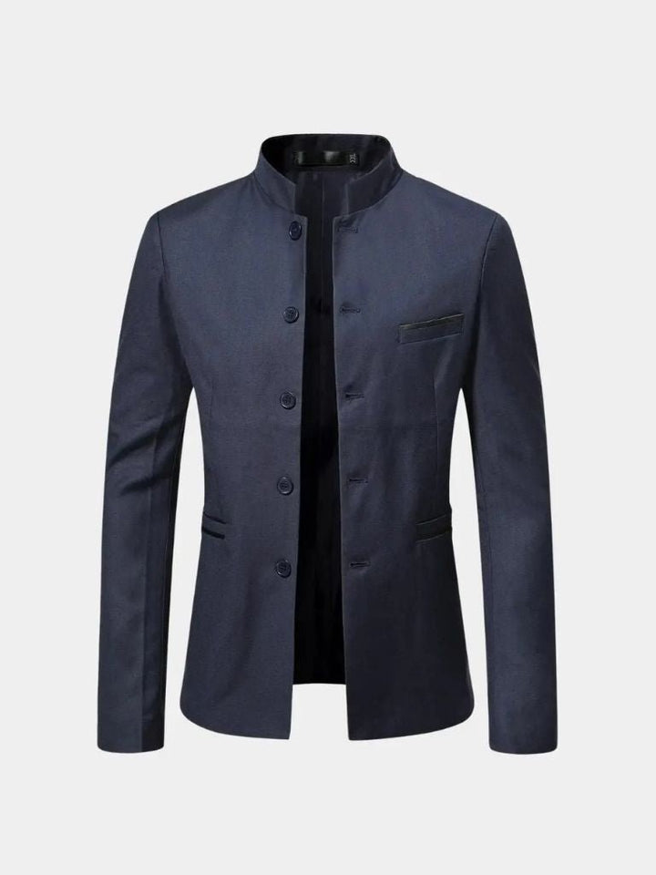ROBERT | Veste à col travaillé en lainage — coupe taillée raffinée
