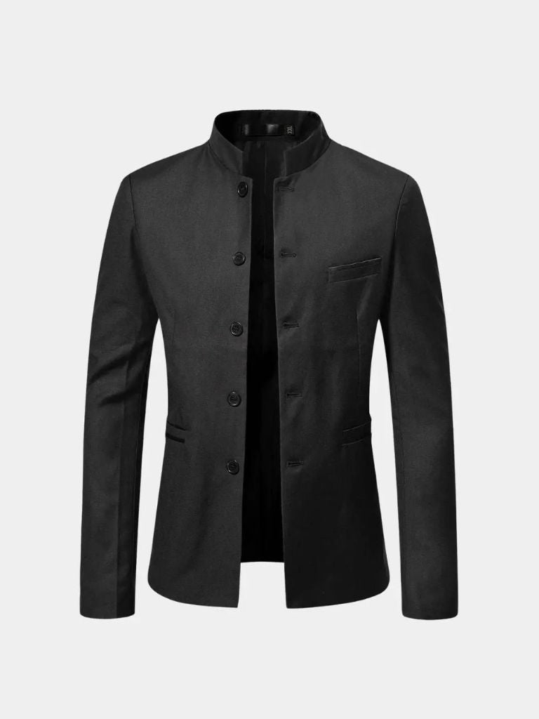 ROBERT | Veste à col travaillé en lainage — coupe taillée raffinée