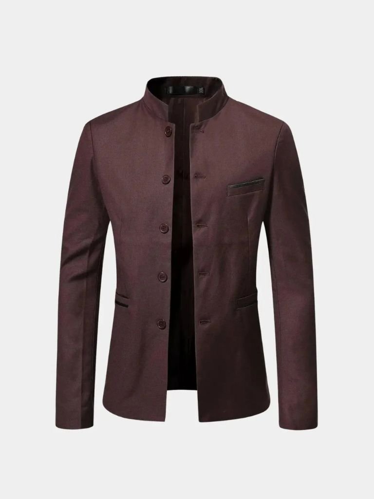 ROBERT | Veste à col travaillé en lainage — coupe taillée raffinée
