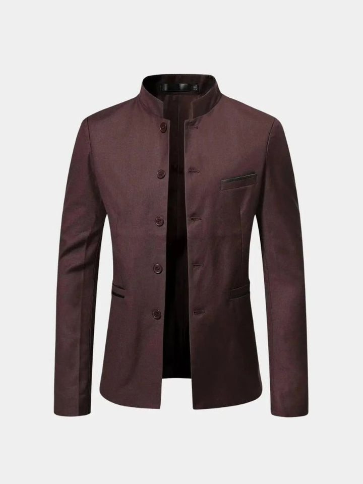 ROBERT | Veste à col travaillé en lainage — coupe taillée raffinée