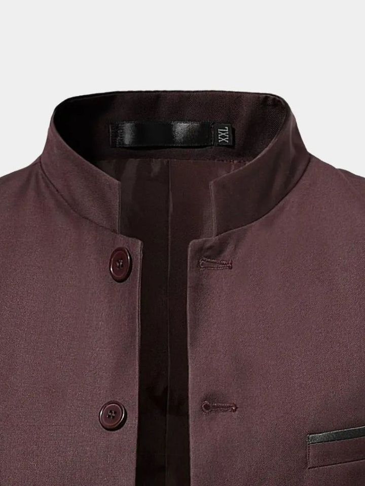 ROBERT | Veste à col travaillé en lainage — coupe taillée raffinée