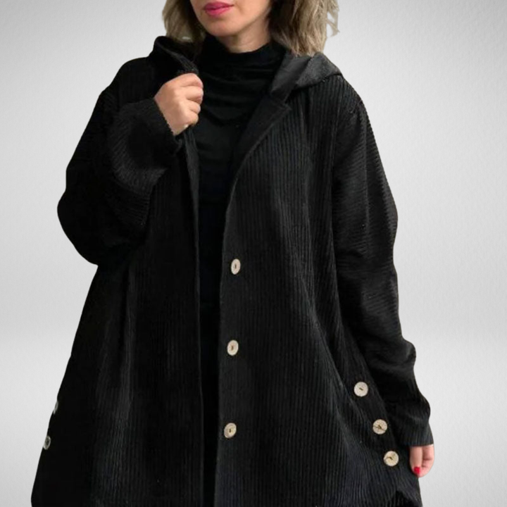 Camille Cannes | Veste à capuche en velours