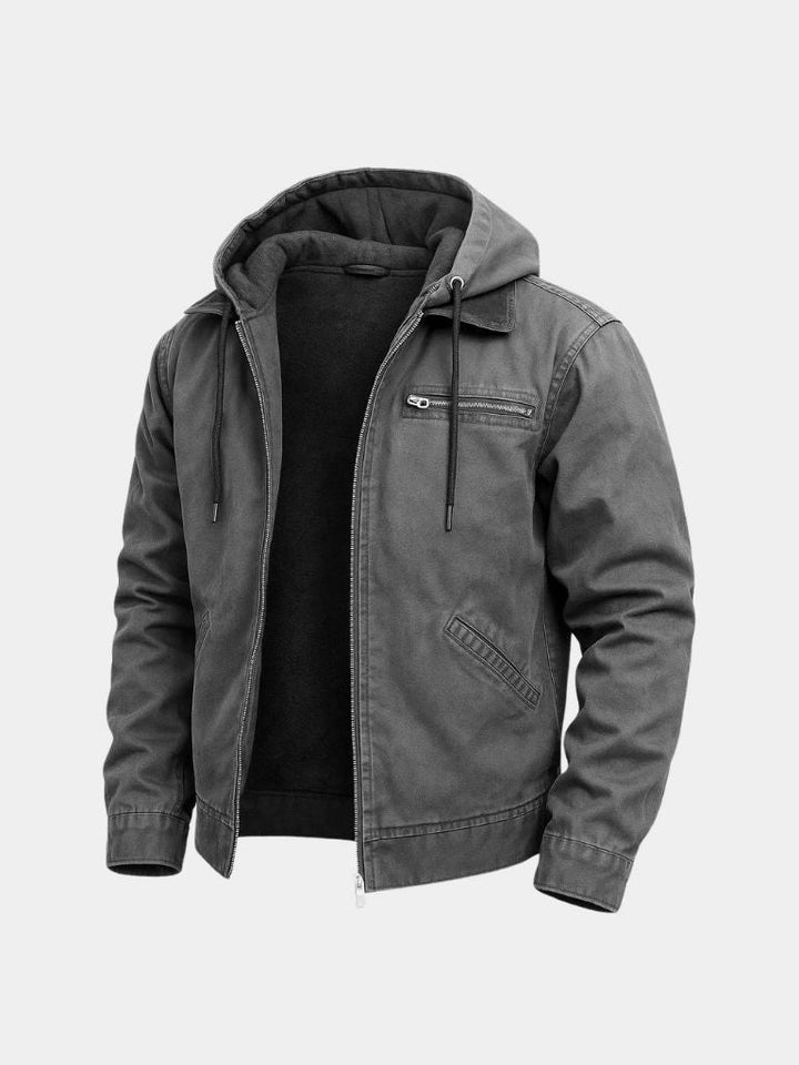 ZÉPHYRIN | Veste à capuche en coton technique — utility essentielle