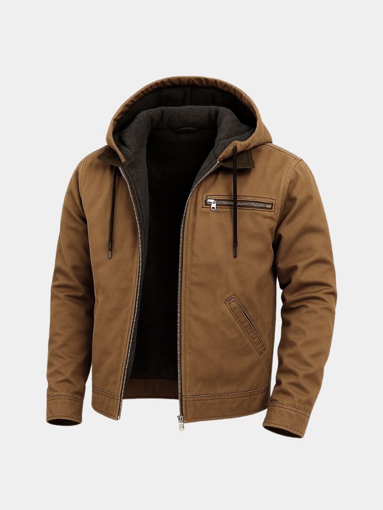 ZÉPHYRIN | Veste à capuche en coton technique — utility essentielle