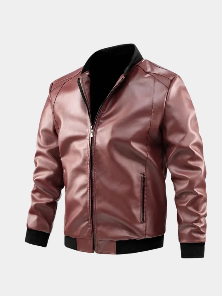Essential leather jacket