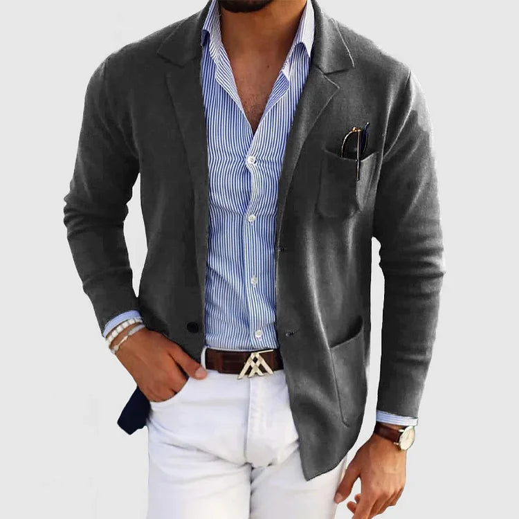 BLAZER LUXUEUX POUR HOMME EN MATÉRIAU SOUPLE