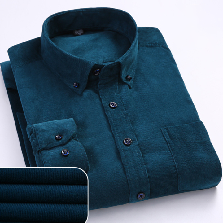 CHEMISE EN VELOURS CÔTELÉ POUR HOMME