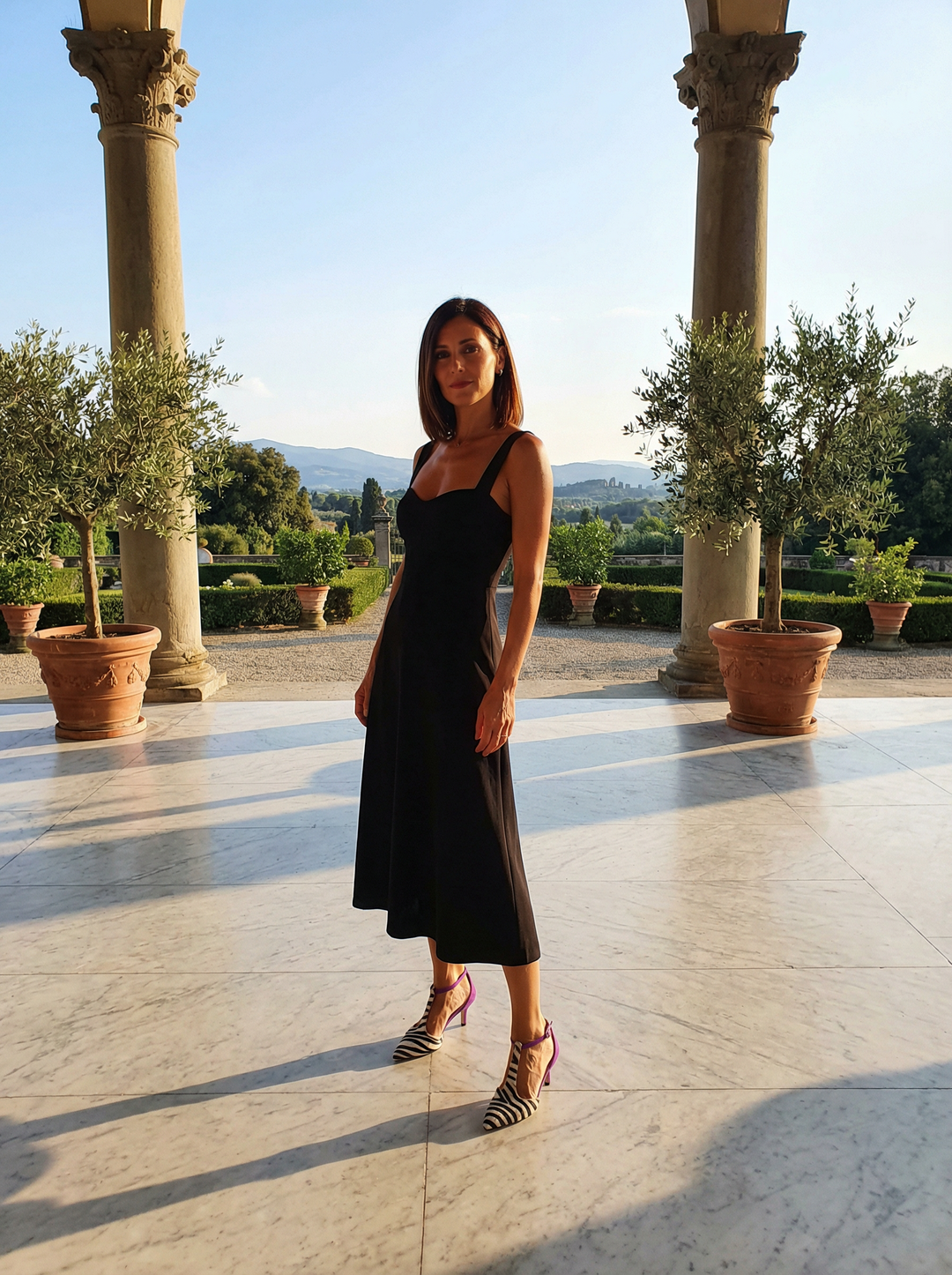 Léa | Talons imprimé zèbre à bride
