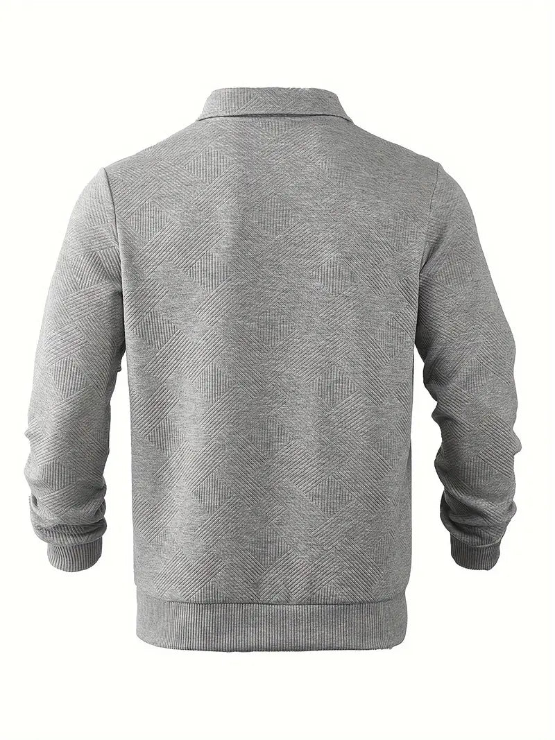 PULL À MAILLE GÉOMÉTRIQUE POUR HOMME