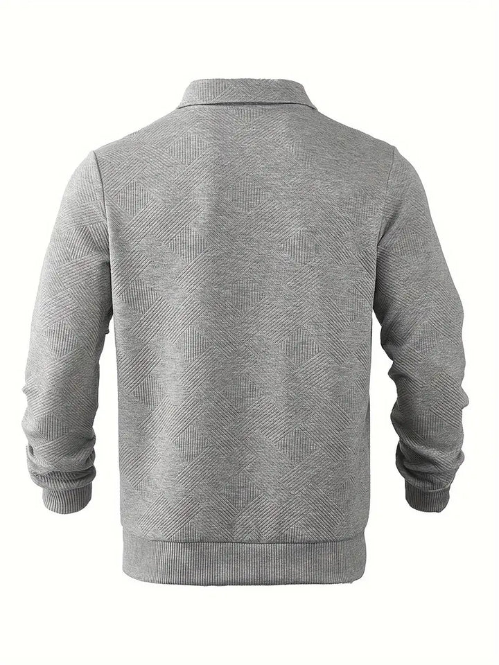 PULL À MAILLE GÉOMÉTRIQUE POUR HOMME