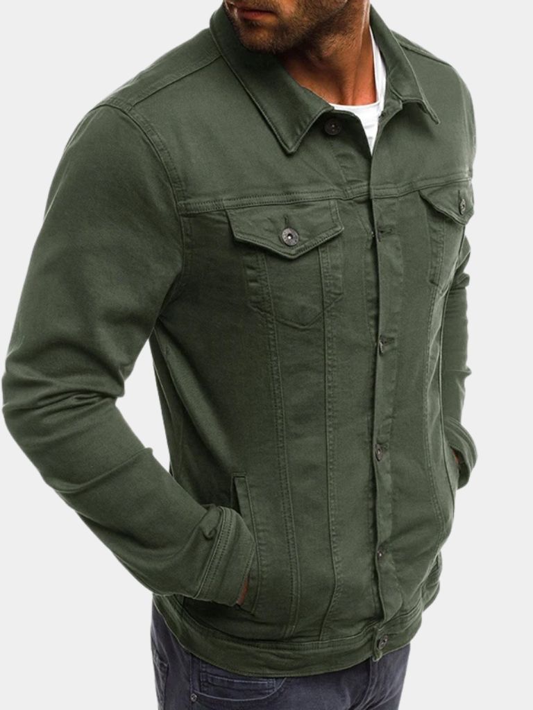 YVES | Veste casual heritage en coton brossé — esprit sportswear