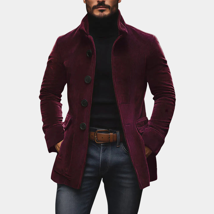 CASIMIR | Veste en velours côtelé — boutonnage classique et coupe ajustée