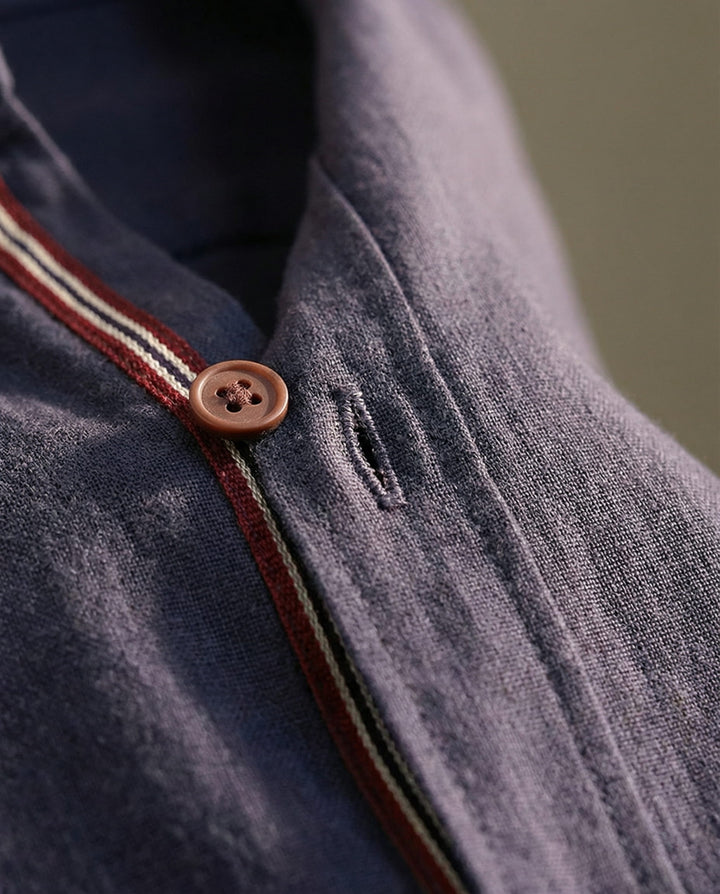 CHEMISE À COL OFFICIER POUR HOMME