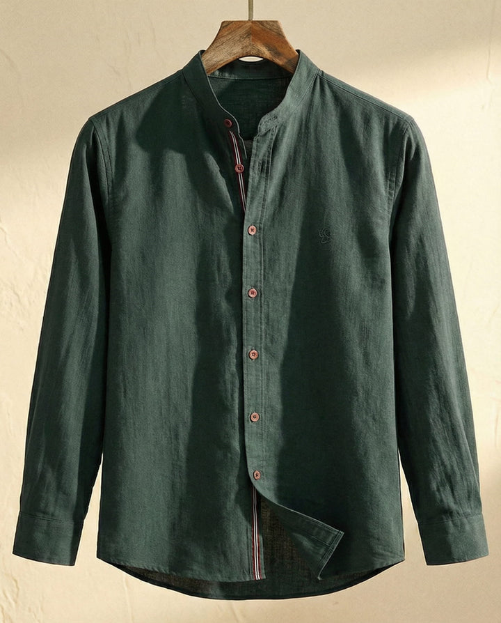 CHEMISE À COL OFFICIER POUR HOMME
