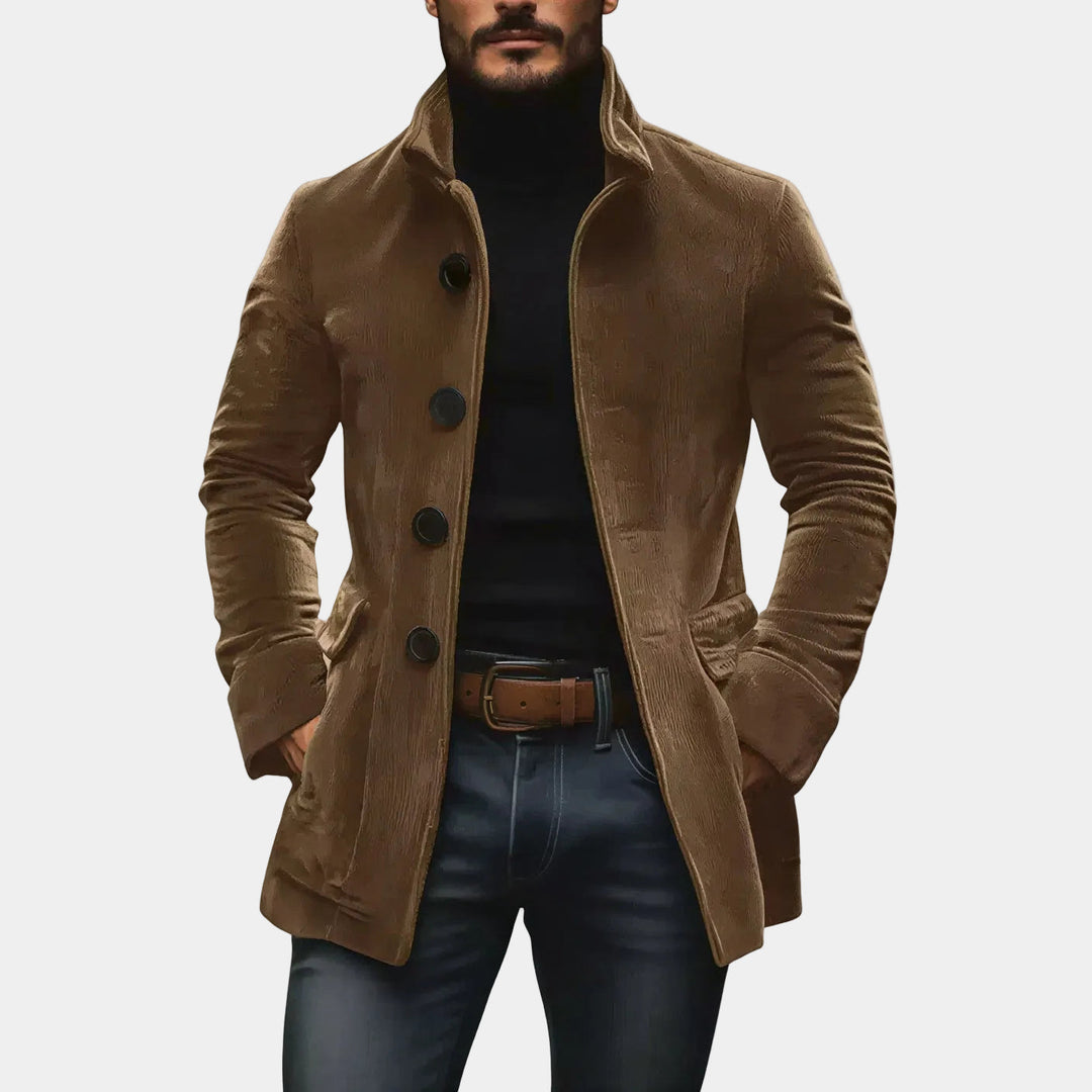CASIMIR | Veste en velours côtelé — boutonnage classique et coupe ajustée