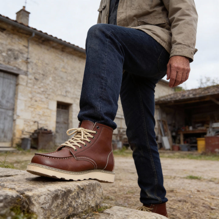 BOTTES CLASSIQUES À DENTELLES POUR HOMMES