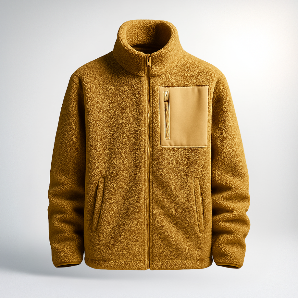 VESTE EN POLAIRE AVEC ZIP POUR HOMMES